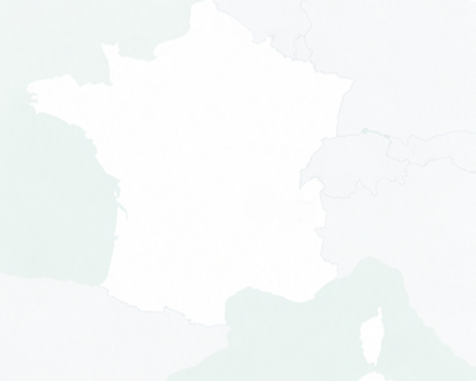 Carte de France situant les bureaux de Convergence à Rivesaltes, en Occitanie