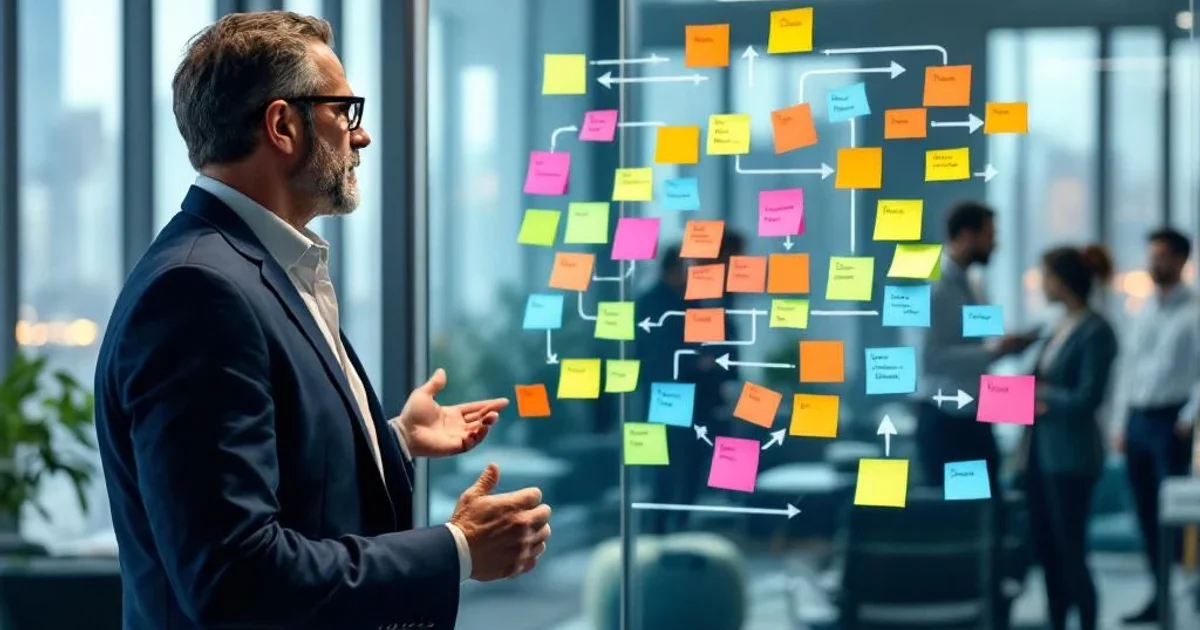 Schéma du processus d'onboarding fournisseur en 5 étapes : qualification administrative et financière (Kbis, solvabilité), qualification technique et qualité (certifications, visite site), intégration systèmes ERP, supervision premières commandes, revue onboarding à 90 jours