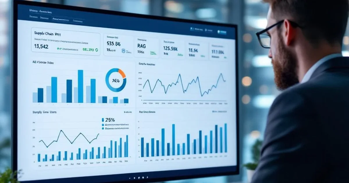 Exemple de pack S&OP PME avec code couleur rouge-orange-vert : tableau de bord KPIs, prévisions par famille, plan de charge production, tableau des tensions supply chain