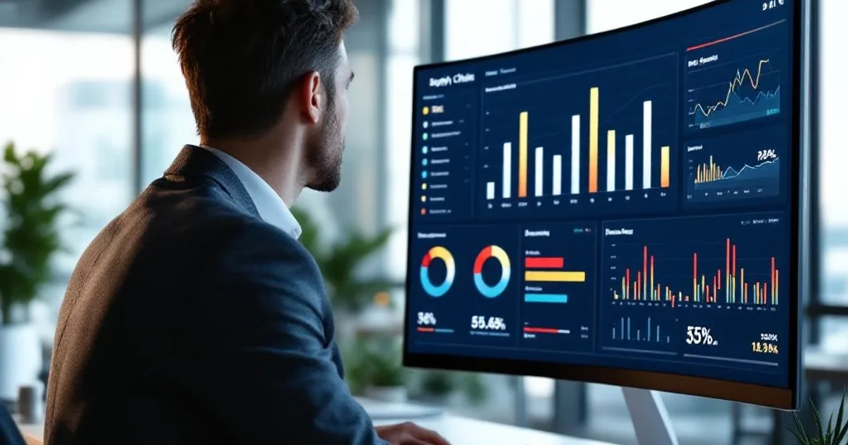 Matrice de risques supply chain probabilité x impact : 4 quadrants, risques haute priorité en rouge (score supérieur à 8), risques moyens en orange, faibles en vert